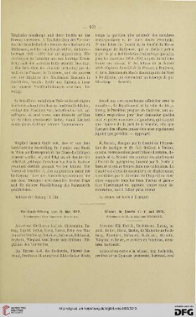 Vorstands-Sitzung vom 11. Mai 1892 / Séance du Comité du 11 mai 1892