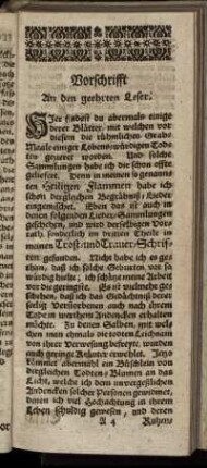Vorschrifft.