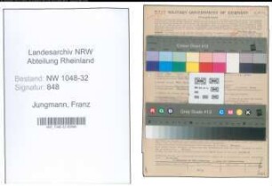 Entnazifizierung Franz Jungmann , geb. 22.07.1906 (Buchhalter)