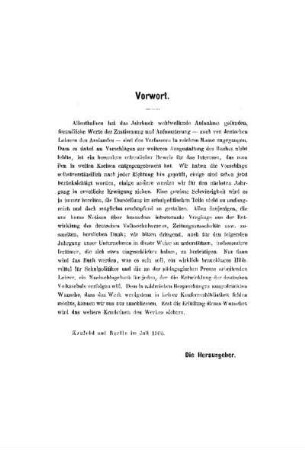 Vorwort