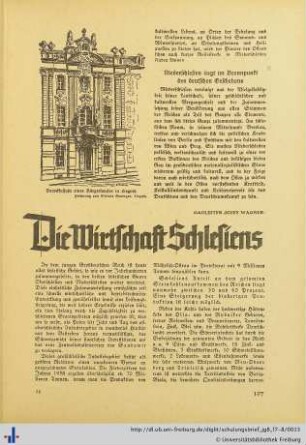 Die Wirtschaft Schlesiens.