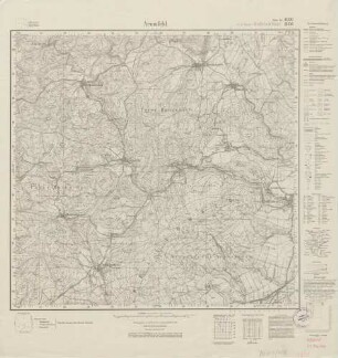 4920 (alte Nr.: 2856) Armsfeld, Meßtischblatt (4cm - Karte)