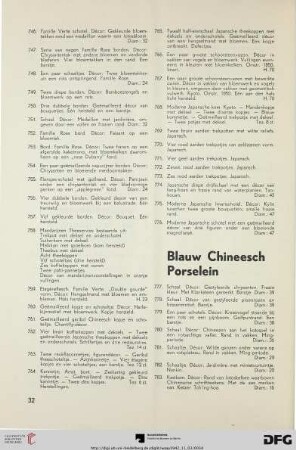 Blauw Chineesch Porselein (Nr. 777-791)