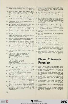 Blauw Chineesch Porselein (Nr. 777-791)