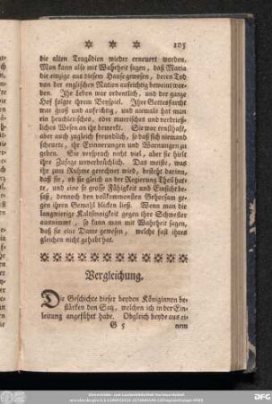 Vergleichung.