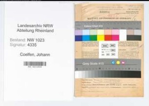 Entnazifizierung Johann Coelfen , geb. 22.12.1890 (Techn.Leiter)