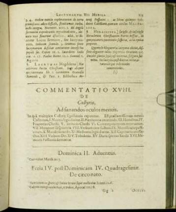 Commentatio XVIII. De Collyrio Ad sanandos oculos mentis.