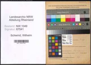 Entnazifizierung Wilhelm Schwind , geb. 17.12.1898 (Werkmeister)