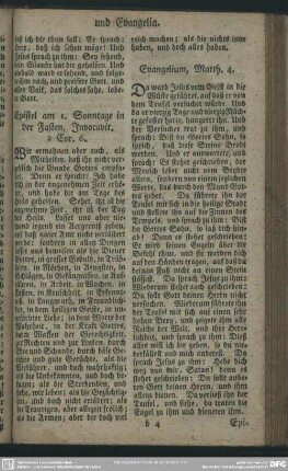 [Am 1. Sonntage in der Fasten, Invocavit]