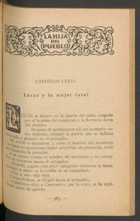Capítulo LXXVI - Lucas y la mujer fatal