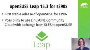 openSUSE on the Mainframe: The future of community distributions on IBM Z