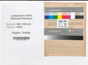Entnazifizierung Gottlieb Bogdan, geb. 22.10.1894 (Polizist)
