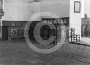 Kirchengestühl in der Kirche in Schleck