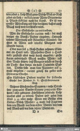 Die Gelbsucht zu vertreiben