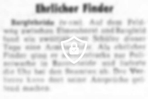 Ehrlicher Finder