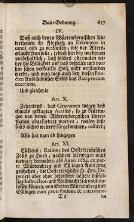 657-669, Art. XI. - Art. XXVI.