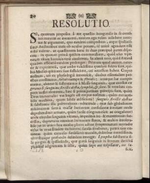 Resolutio.