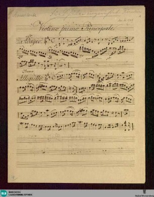 Concertos - Don Mus.Ms. 1069 : vl (2), orch; D
