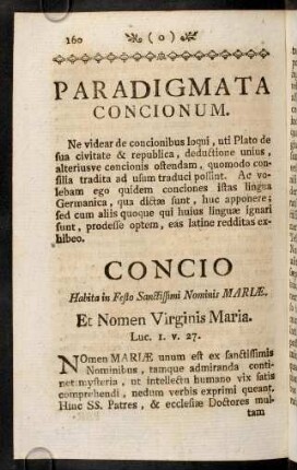 160-169, Nomen Mariae unum est ex sanctissimis Nominibus ...