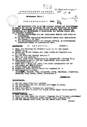 1922/23: Jahresbericht ... - 1922/23