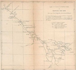 Carte du cours du Fleuve Rouge ou Fleuve du Tonk-King