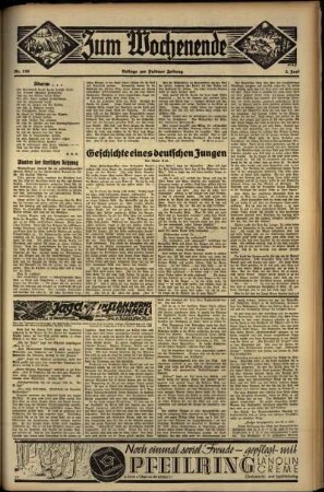 Zweite Ausgabe vom Sonntag, den 02. Juni 1935.