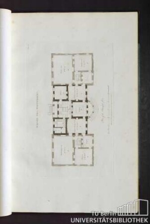 Plate 4. Malvern Hall, Warwickshire. Plan of the Principal floor.