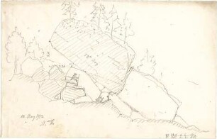 Thiersch, August ; Bauaufnahmen (deutsche Bauernhäuser u.a.) - Längsschnitt