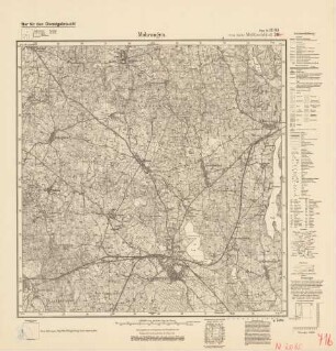 2085 (alte Nr.: 716) Mohrungen, Meßtischblatt (4cm - Karte)