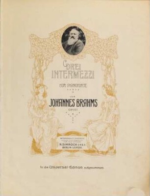 Drei Intermezzi : für Pianoforte ; Op. 117