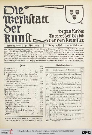 Inhalt / Arbeitskalender / Geplante Ausstellungen / Eröffnete Ausstellungen / Erledigte Preisausschreiben / Laufende Preisausschreiben