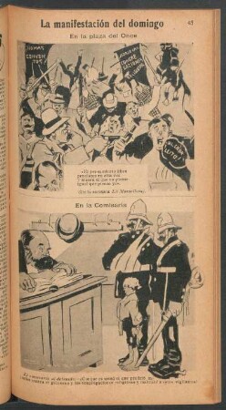La manifestación del domingo - [Viñeta cómica]