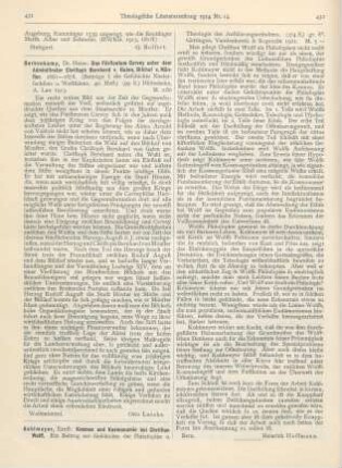 431 [Rezension] Berkenkamp, Heinrich, Das Fürstentum Corvey unter dem Administrator Christoph Bernhard v. Galen, Bischof v. Münster. 1661-1678
