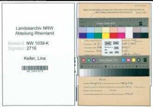 Entnazifizierung Lina Keller , geb. 13.12.1909 ()