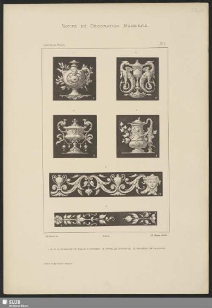 Caissons de salle a manger, Frise de corniche, Bandeau de plafond