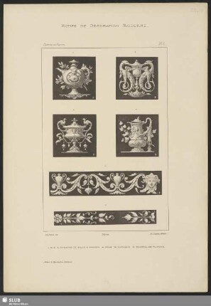 Caissons de salle a manger, Frise de corniche, Bandeau de plafond