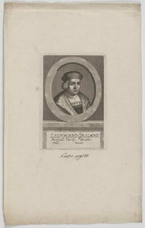 Bildnis des Leonhard Groland