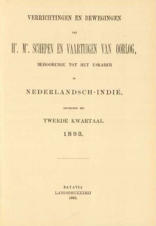Tweede kwartaal 1893