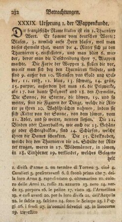 XXXIX. Ursprung 1. der Wappenkunde