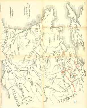 Skizze des Feldzuges gegen die nordgallische Insurrektion im Jahre 53 v. Chr.