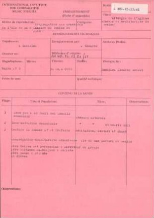 Liturgie de l'Eglise Arménienne Méchitariste de Venise