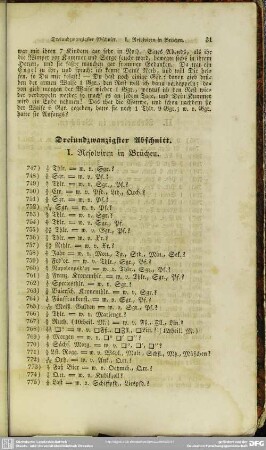 Dreiundzwanzigster Abschnitt