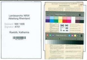 Entnazifizierung Katharina Roelofs , geb. 29.05.1899 ()