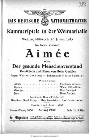 Aimée oder Der gesunde Menschenverstand