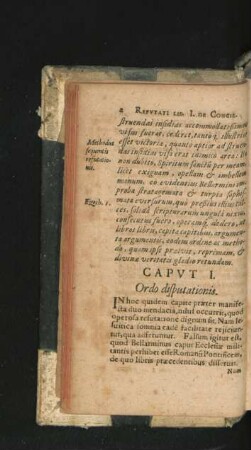 Caput I. Ordo disputationis.