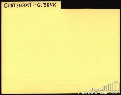 GARTENAMT-GARTENBANK