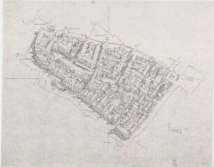 Döllgast, Hans; Regensburg (Bayern); Altstadtsanierung - Vogelperspektive