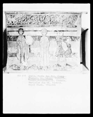 Martyrium der Heiligen Valeria, Detail: Heiliger Austremonius und Clemens, Martyrium des Heiligen Pankratius