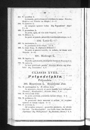 Classis XVIII. Polydelphia.