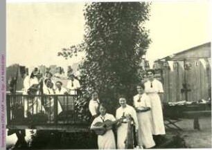 Sommerfest am ersten Bootshaus des Casseler Frauen-Ruder-Vereins in der Kasseler Jahnstraße